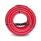 Steelman 50-Foot Long Red Rubber 1/2" ID Hose Reel Replacement Air Hose with 1/2" NPT Brass Fittings 96847-IND - alternate 2